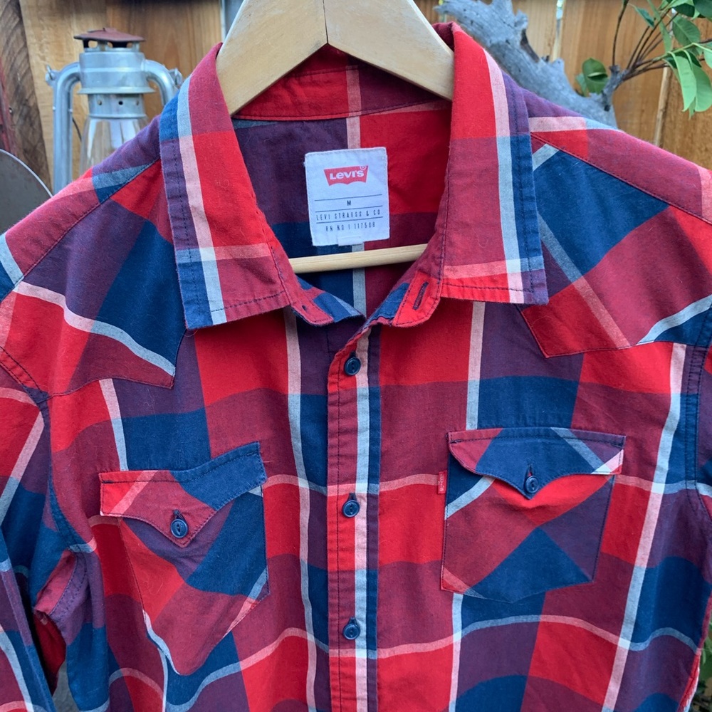 Levi’s Plaid Button-Down Flannel. - image 4
